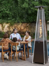 Pyramid patio heater