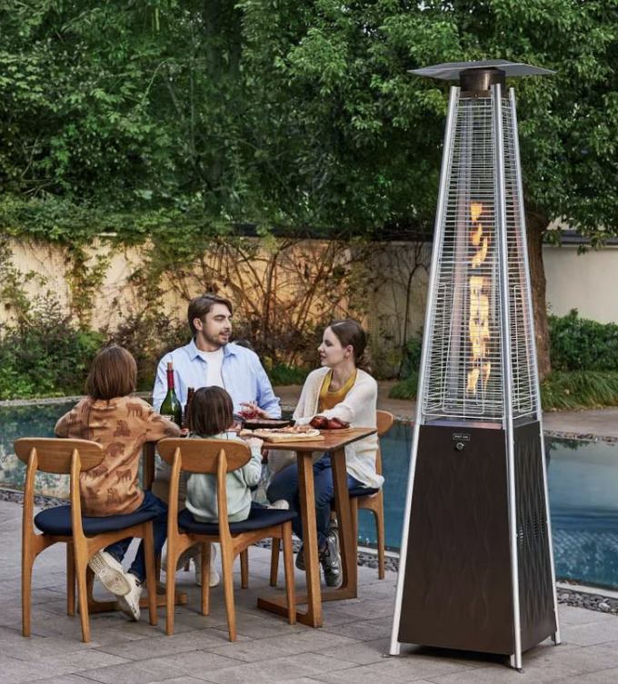 Pyramid patio heater