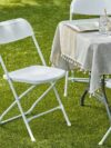 White Plastic Folding Chair
