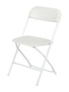 White Plastic Folding Chair