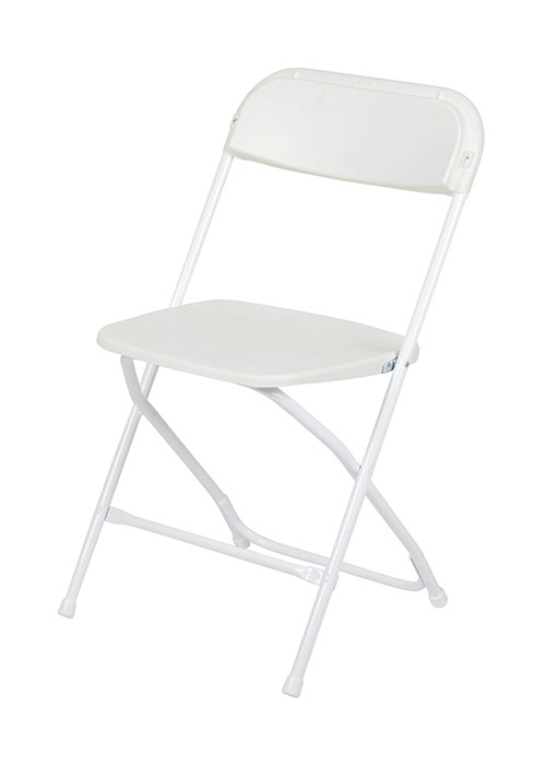 White Plastic Folding Chair