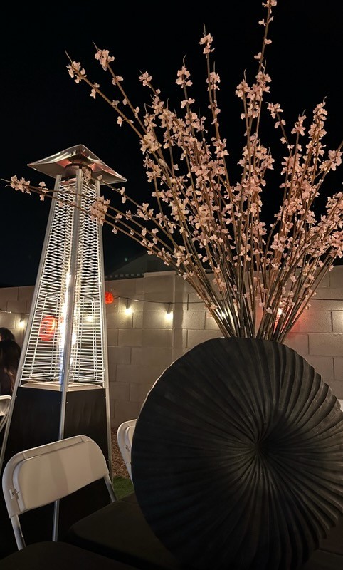 Pyramid patio heater