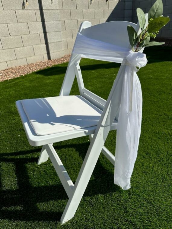 White Resin Chair