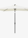 Rectangular Outdoor Patio Market Umbrella with Solar LED Lights