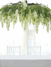 Cream Silk Wisteria Floral Chandelier