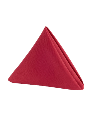 Premium Polyester Napkin 20"x20" - Apple Red